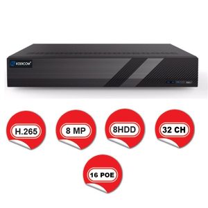 Kodikom kd 3532 H8 16 kanal 16 poe nvr